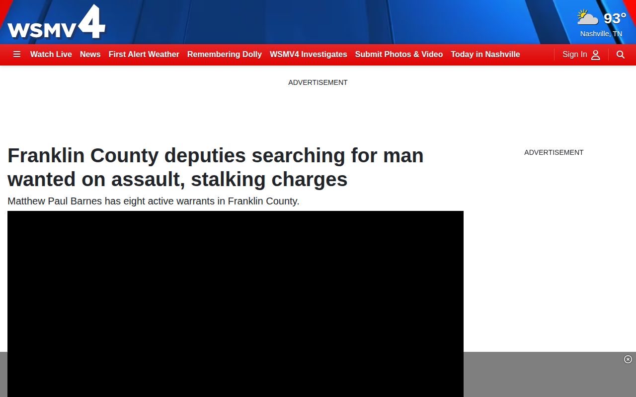Franklin County wanted-person tip reporting context from a local news source